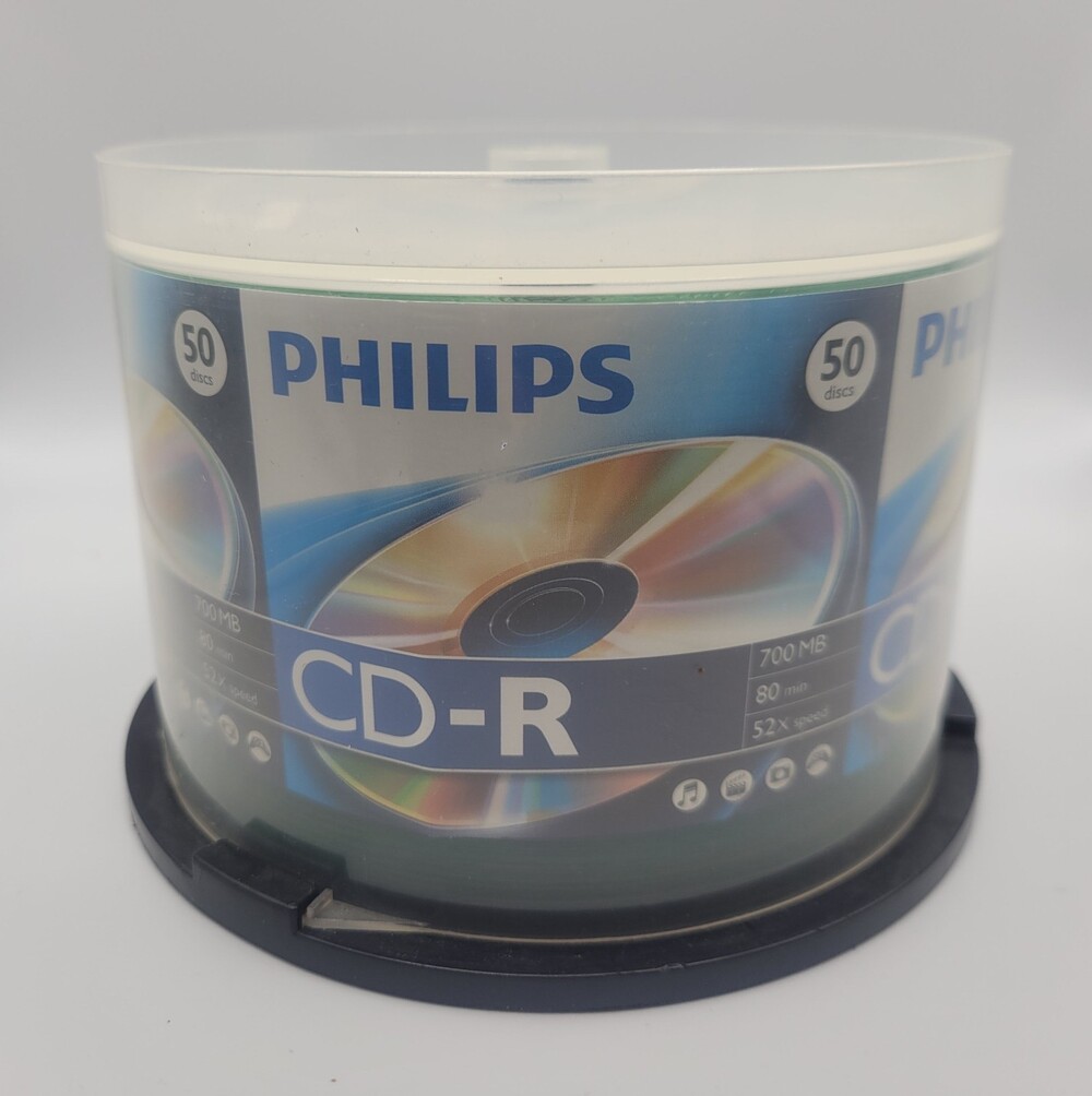 Philips Blank 50 CD-R Recordable Media Discs 700MB 80min 52x Multi speed NEW